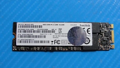 HP 13-4165nr SanDisk 512GB SATA M.2 SSD 803222-001 SD7SN6S-512G-1006 - Image 1 of 2