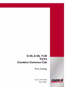 CASE IH 6130, 7130 T2-T4 KOMBINIERTE GEMEINSAME KABINENTEILEKATALOG - Bild 1 von 1