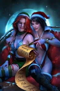 Red Sonja Holiday Special Virgin C2E2 Exclusive Shannon Maer 2021 - NM or Better - Picture 1 of 2