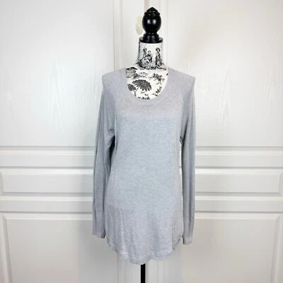 Lululemon Hello 芦荟套衫毛衣女式 4 码希瑟丝网灰色 — 第 1/4 张图片