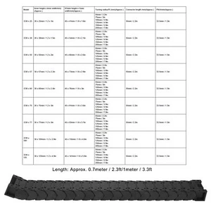 Cable Drag Chain Nylon Wire Carrier Full Enclosed Low Noise Series Tank Towlines - Picture 1 of 29