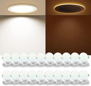 Alusso Uslim 6" 5CCT Einbauleuchte mit Nachtlichtmodus 20er Pack - Weiß - Bild 1 von 3