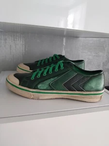 ENERGIE Italia Deadstock Cuero Verde Oscuro Tenis Zapatos de Entrenador EE. UU. 9 EU 42 - Imagen 1 de 15