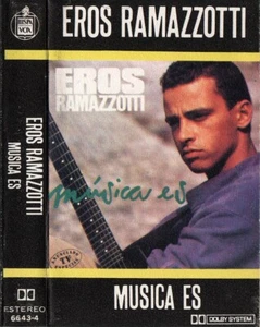 EROS RAMAZZOTTI Musica E Uruguay 1988 Promo Cassette Tape MC RARO - Picture 1 of 4