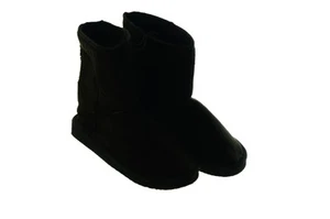 Mujer Negras Moda Planas Invierno Microfibra Piel Sintética Talla 6 7 8 11 NUEVAS - Imagen 1 de 1