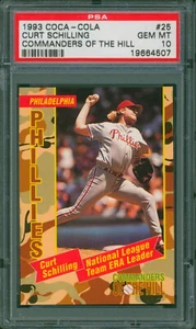 1993 Topps Coca Cola Commanders Of The Hill CURT SCHILLING Rare Gem PSA 10 Pop 1 - Picture 1 of 2