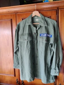 Chaqueta/camisa vintage ligera verde de la fuerza aérea de los Estados Unidos, PY127, - Imagen 1 de 5