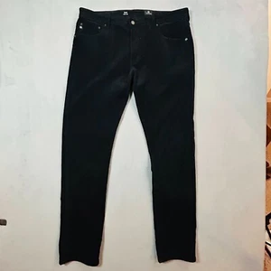 Adriano Goldschmied Pants Mens 36x34 Black Tellis Modern Slim Corduroy Pants - Picture 1 of 12