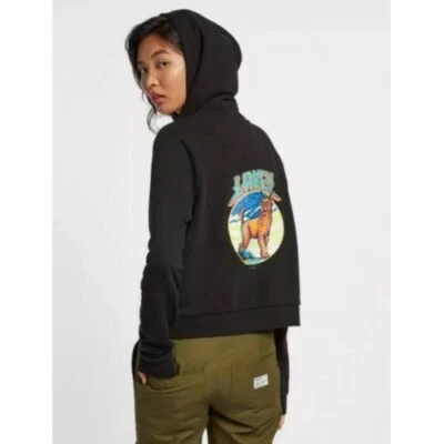 Sudadera con capucha polar negra Hurley Lakey Peterson Lynx para mujer talla XL CI5377-010 Foto 1 de 4