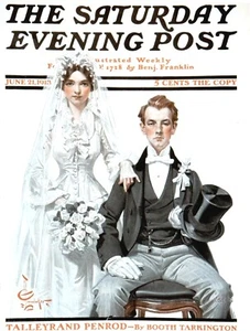 Sabato sera post 1913 copertina riproduzione stampa giclee giorno matrimonio - Foto 1 di 1
