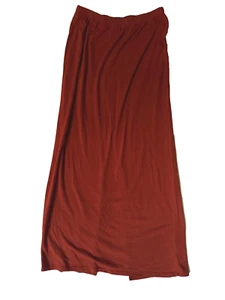 Y2K Xhilaration Long Maxi Skirt Burnt Orange Womens S Back Slit - Picture 1 of 4