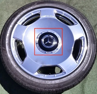 Factory Mercedes Benz MONOBLOCK Center Cap G63 G550 G Wagon OEM AMG Wheel Black - Image 1 of 4