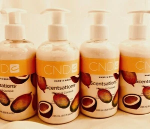 CND  Scentsations  Hand & Body Lotion  Mango & Coconut  4 PC 8.3 oz. Made in USA - Picture 1 of 4