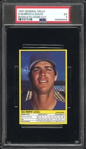 PSA 5 EX 1987 GENERAL MILLS DALE MURPHY / CHILI DAVIS BOOKLETS BRAVES B245 - Picture 1 of 2