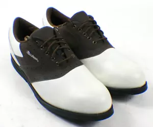 Macgregor Golf Saddle Oxford Brown White Leather Brogue Shoe Size 13 - Picture 1 of 9