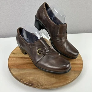 2011 Clarks Leather Bendables Wish Trance Clogs Booties Womens 10M Cottagecore - Picture 1 of 7
