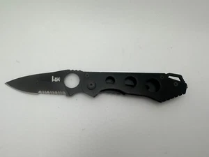 Heckler & Koch 14440SB Ally Folding Knife 2.8” Combo Blade Black Frame Lock Aus8 - Picture 1 of 15