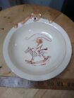  Brentleigh Nursery Pottery Babyware By Pam Dish With Bear Rocking Horse 7"