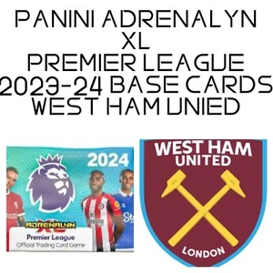 Panini Adrenalin XL PREMIER LEAGUE 2024  WEST HAM UTD 2023-24 Season FREE POST - Picture 1 of 23