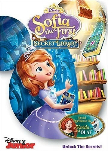 DISNEY'S~SOFIA THE FIRST~THE SECRET LIBRARY~2016 VG/C ANIMATED DVD~DISNEY JUNIOR - Image 1 of 1
