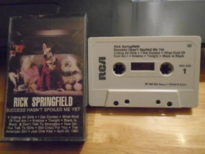 RARE OOP Rick Springfield CASSETTE TAPE Success Hasn't Spoiled Me Yet 1982 rock - Picture 1 of 2