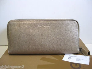 UGG COLLECTION BALLADEER ZIP WOMEN CLUTCH OLD GOLD  - Picture 1 of 5
