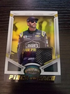 2018 Certified Piece of the Race Gold #1 Jimmie Johnson /25 RARE