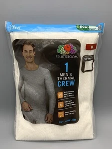 Fruit Of The Loom Thermal Crew Long Sleeve Shirt Underwear Medium Size BRAND NEW - Picture 1 of 5
