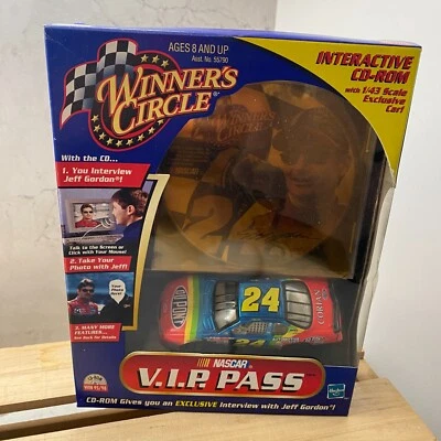 Hasbro Winner Circle Jeff Gordon Interactive CD Rom Nascar VIP Pass 1/43 Diecast - Image 1 of 4