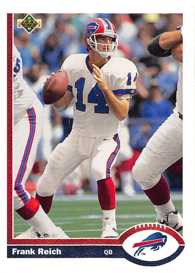 Frank Reich 1991 Upper Deck 585  Buffalo Bills  Football Card