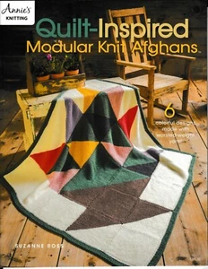 Quilt-Inspired Modular Knit Afghans | Annie's 121130 NEW! - Picture 1 of 3