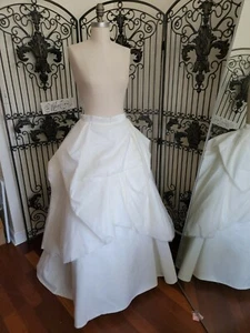 D720w MORI LEE WEDDING BRIDAL SKIRT 30" WAIST IVORY NEW SAMPLE - Picture 1 of 5