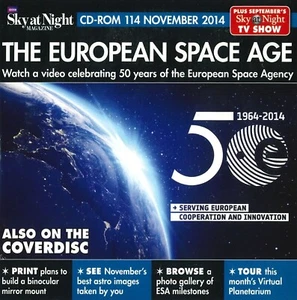 BBC Sky At Night Cd-Rom, The Européen Space Age #114 Novembre 2014, Windows, Mac - Photo 1/2