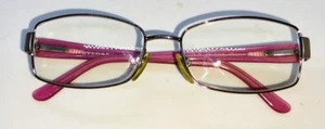 Bvlgari Eyeglass Frames 276-B Women's Pink & Silver Italy Crystals 53-16-135 - Bild 1 von 4