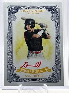 ROBERT HASSELL III 2021 ONYX AUTHENTICATED RED INK AUTO /25 #EARH JC - Picture 1 of 2
