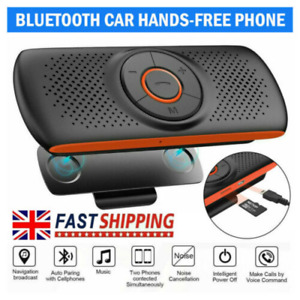 Wireless Bluetooth Car Kit Sun Visor Clip Drive New Speaker Phone Hands-Free Mp3