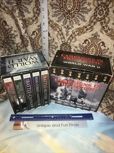 Lot 2 Sets WWII War in the Pacific 10 VHS Tapes & World War II Frank Capra - Picture 1 of 8