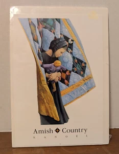 N. A. Noel Amish Country Amish Girl Quilt Puppe Druck 5 1/4 x 7 3/4 Neu - Bild 1 von 3