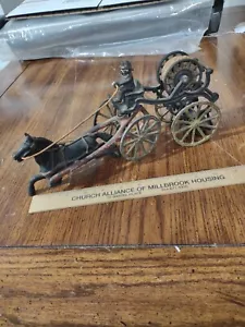Antik Ives 12"" Gusseisen Spielzeug Feuerwehrschlauchwagen - Bild 1 von 8