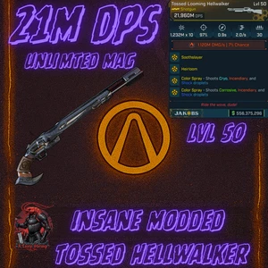 Borderlands 4  Modded Hellwalker 21M DPS Modded Weapon OP PC Xbox PS5 - Picture 1 of 2