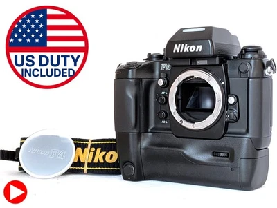 N MINT Nikon F4E F4 And AF SLR 35mm Film Camera w/MB-23 Battery Grip From JAPAN - image 1 of 4