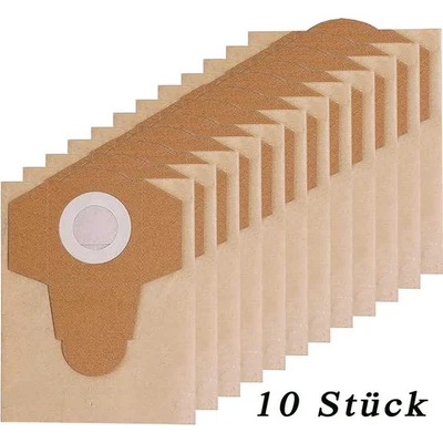 10 Staubsaugerbeutel für alle EINHELL Nass-Trockensauger | 20-30L Papier Beutel - Bild 1 von 4