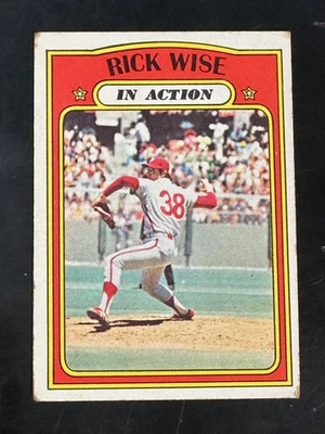 1972 Topps Rick Wise #44 Philadelphia Phillies Foto 1 de 2