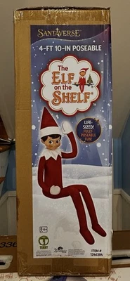 THE ELF ON THE SHELF Elf On The Shelf Life Size 4ft 10in Hard To Find Christmas Decor