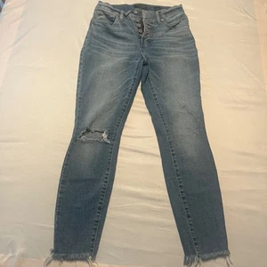 Lucky Brand Bridgette High Rise Skinny Ankle Distressed Jeans Size 2/26 - Picture 1 of 15
