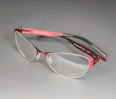 Handmade OVVO Optics 2486 Cherry Red Titanium Frames 50/17/135 - Image 1 of 4