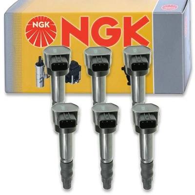 Bobina de encendido NGK de 6 piezas para Mitsubishi Galant 2007-2009 3,8 L V6 - Bujía tm Foto 1 de 4