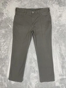 Pantalones de mezclilla Duluth Trading para hombre 38x34* gris flexible manguera contra incendios lona calce relajado recto - Imagen 1 de 13