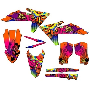 2024-2025 XC-W ZANY Orange Senge Graphics Kit Compatible with KTM - Picture 1 of 10