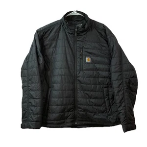 Carhartt Rain Defender Puffer Jacket Mens XXL Black Relaxed Fit Outdoor 012208-M - Picture 1 of 11
